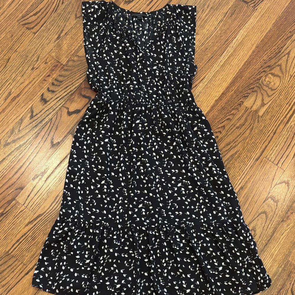 J. Crew Black and White Casual Dress